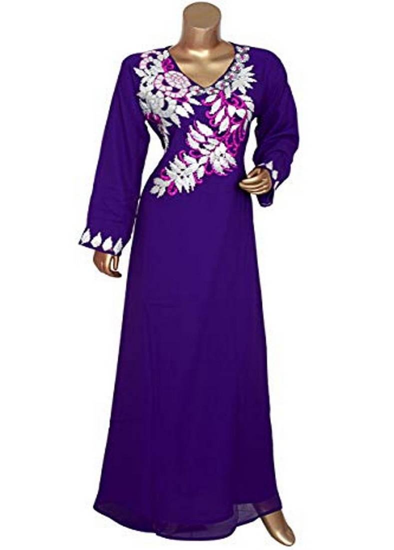 Eleagnt Modern Arabic Kaftan Dress For Women Wedding Gown