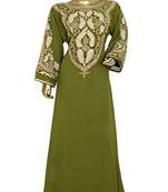 Royal Moroccan Beautiful Zari Work Jilbab Jalabiya Kaftan Dress