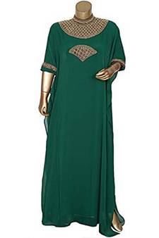 Royal Moroccan Beautiful Zari Work Jilbab Jalabiya Kaftan Dress