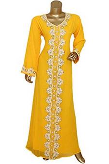 Modern Islamic Arabic Kaftan Dress For Weddin Gown Party Wear Dress