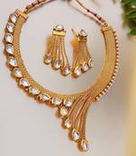 Copper Designer Wedding Necklace Set