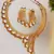 Copper Designer Wedding Necklace Set