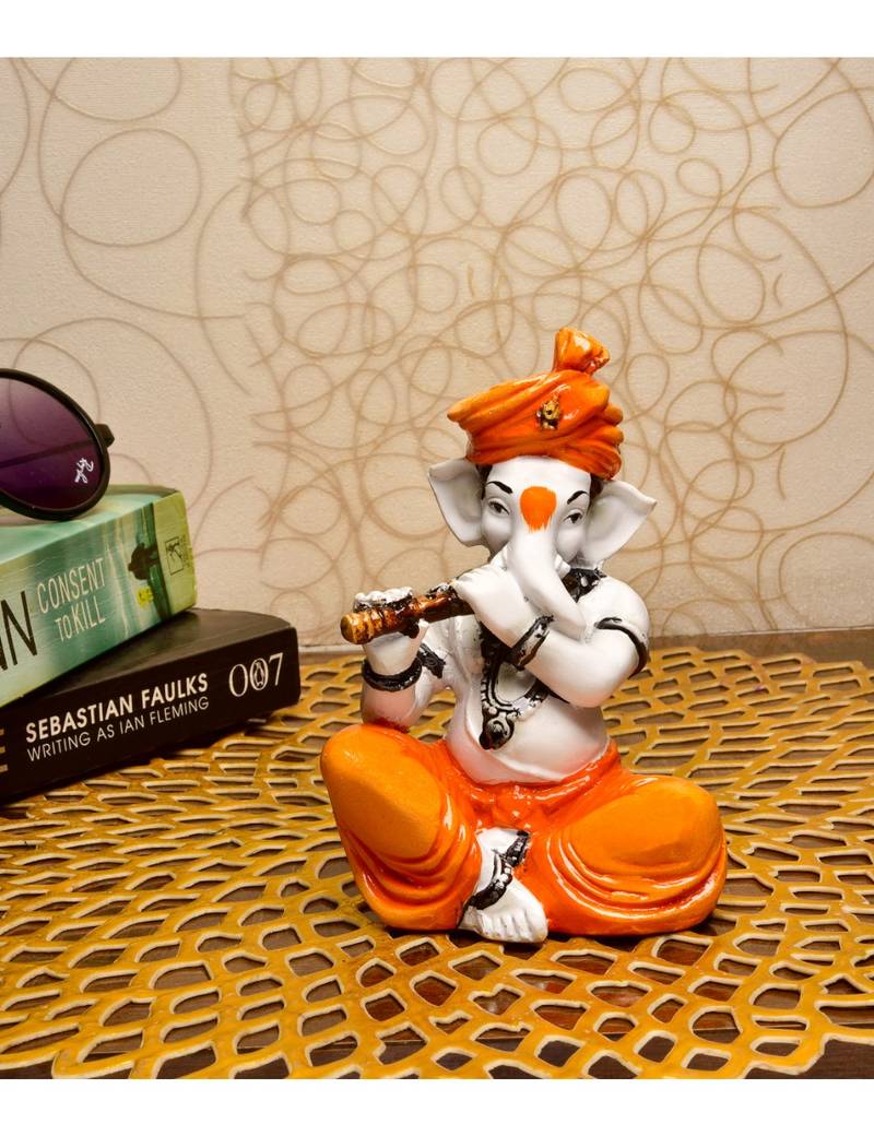 Clickshop9 Music Dance Instrument Ganesha Statue Decor Gifts