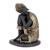 Manisha Idols Antique Gold Seated Thinking Buddha With Dimonds (Black)