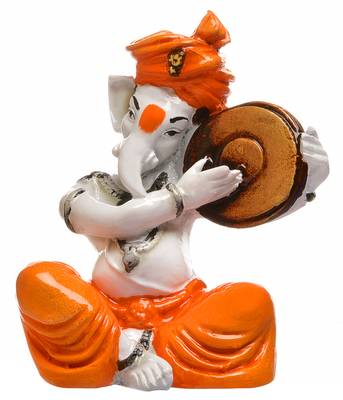 SN Handicrafts Lord Ganesha Playing Guitar for Home Decor| Office Decor| Chrismas Decor| Diwali Decor 1