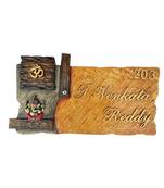 Karigaari India Custom Made Ganesha Name Plate