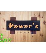 Karigaari India Wooden Name Plate I Customized Name Plate I Door Signs I Door Boards I Name Board for House