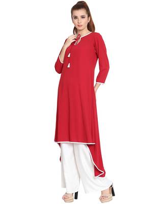Sodiyo-Asymmetrical Kurti-Red 2