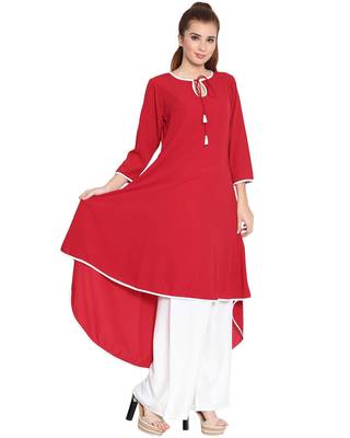 Sodiyo-Asymmetrical Kurti-Red 3