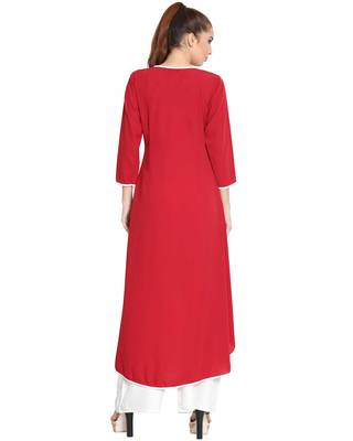 Sodiyo-Asymmetrical Kurti-Red 4
