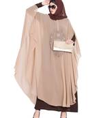 Ecrin- Two Pieces Set-Embroidered Cape With Inner Abaya