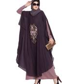 Ecrin- Two Pieces Set-Embroidered Cape With Inner Abaya