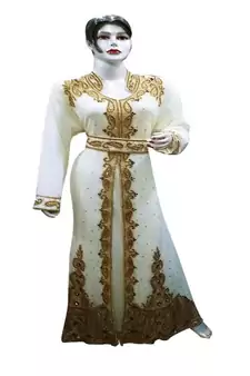 New Modern Moroccan Arabic Eid Kaftan Dress For Women Gown