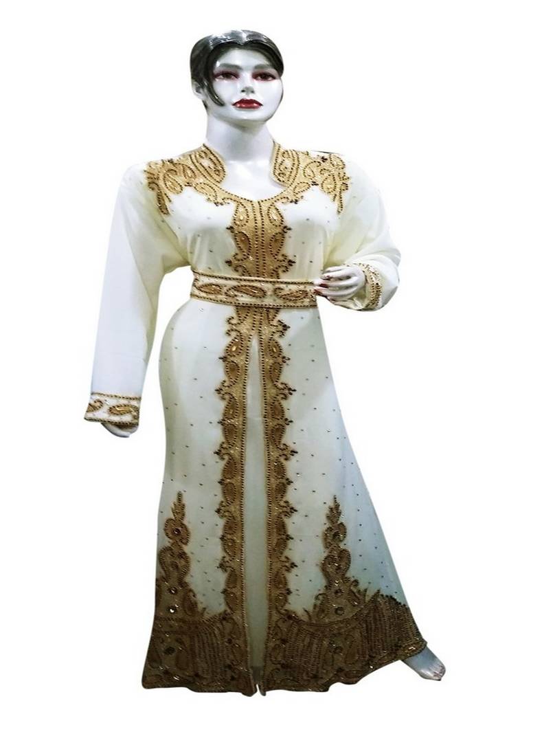 New Modern Moroccan Arabic Eid Kaftan Dress For Women Gown
