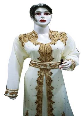 New Modern Moroccan Arabic Eid Kaftan Dress For Women Gown 3