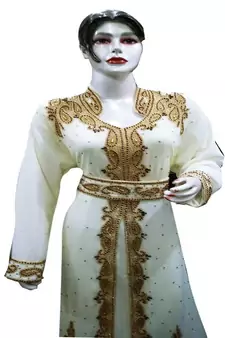 New Modern Moroccan Arabic Eid Kaftan Dress For Women Gown