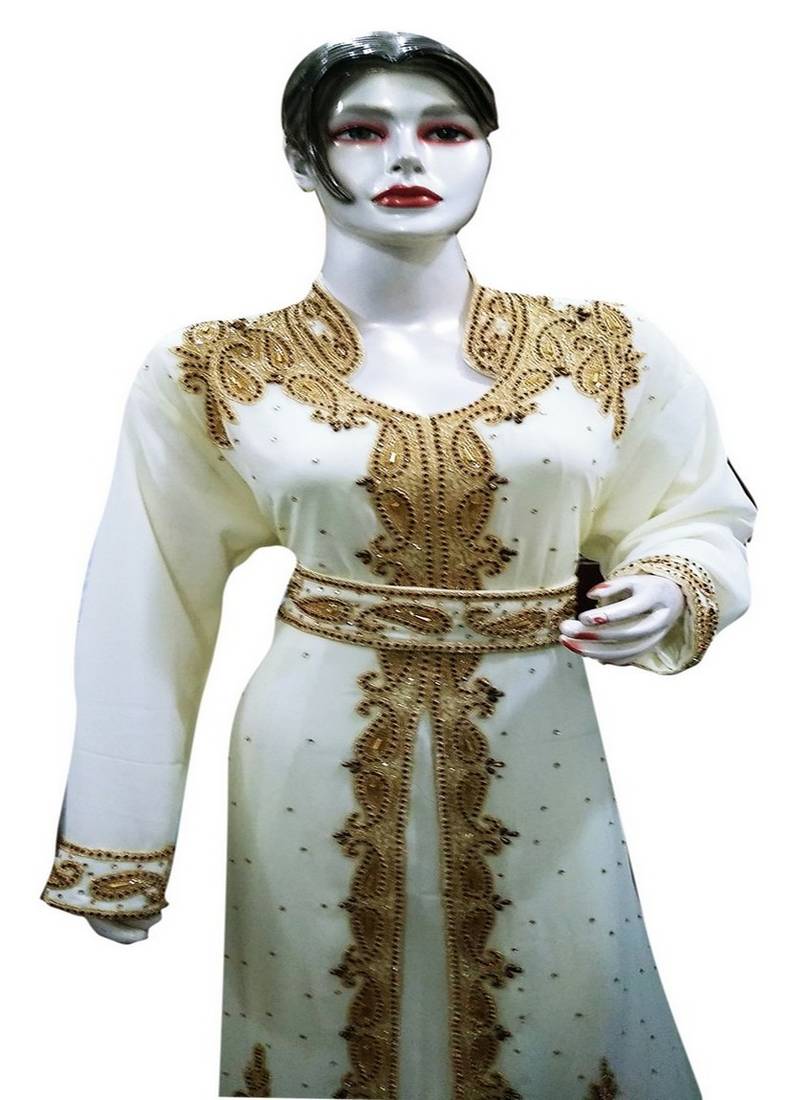 New Modern Moroccan Arabic Eid Kaftan Dress For Women Gown