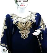 Royal Moroccan Beautiful Zari Work Jilbab Jalabiya Kaftan Dress