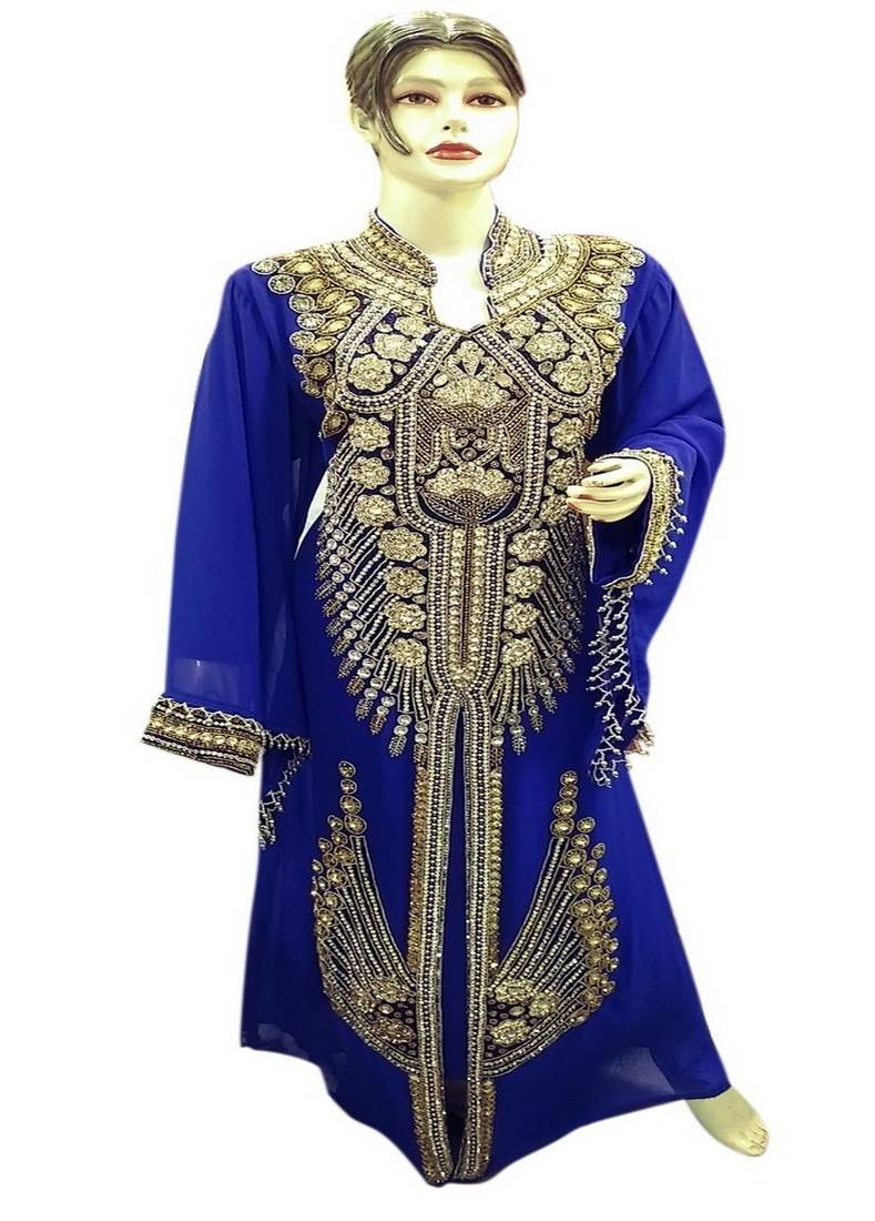 Beautiful Moroccan Islamic Wedding Gown Party Wear Gown For Women