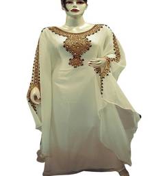 Royal Moroccan Beautiful Zari Work Jilbab Jalabiya Kaftan Dress