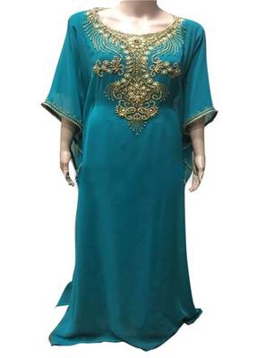 Gandura Moroccan Arabic Traditional Party Thobe Kaftan 1