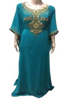 Gandura Moroccan Arabic Traditional Party Thobe Kaftan