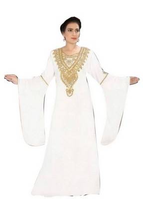 Eleagnt Modern Arabic Kaftan Dress For Women Wedding Gown 1