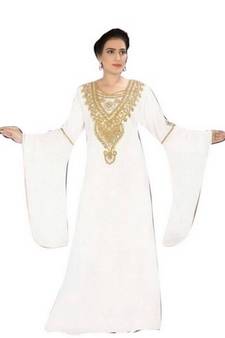 Eleagnt Modern Arabic Kaftan Dress For Women Wedding Gown