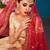 Beige Embroidered Satin Semi Stitched bridal lehenga