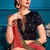 Navy Blue Resham And Gilter Sequins Embroidered Satin Semi Stitched bridal lehenga