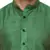 Green Plain Raw Silk Kurta Pajama