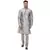 Grey Plain Raw Silk Kurta Pajama