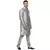 Grey Plain Raw Silk Kurta Pajama