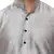 Grey Plain Raw Silk Kurta Pajama