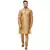 Gold Plain Raw Silk Kurta Pajama