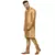 Gold Plain Raw Silk Kurta Pajama