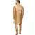 Gold Plain Raw Silk Kurta Pajama