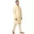 Beige Plain Raw Silk Kurta Pajama