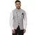 Grey Plain Cotton Poly Nehru Jacket
