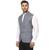 Grey Plain Cotton Poly Nehru Jacket