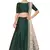 Glamorous Green Zari Embroidered Art Silk Lehenga choli for bride