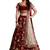 Marvellous Maroon Zari And Sequins Embroidered Semi Velvet Semi Stitched lehenga choli for wedding