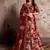 Maroon Dori And Sequins Embroidered Semi Velvet Semi Stitched bridal lehenga