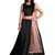 Black Embroidered Silk Semi Stitched wedding lehenga