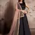 Black Embroidered Silk Semi Stitched wedding lehenga