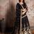 Gorgeous Black Dori, Zari, and Sequins Embroidered Crepe Fabric Lehenga choli for wedding