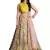 Captivating Baby Pink and Yellow resham Embroidered Art Silk and Net Fabric Lehenga Choli