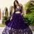 Gorgeous Purple Blue Dori & Sequins embroidered Vichitra Silk Indian latest designer wedding wear Lehenga choli