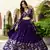 Gorgeous Purple Blue Dori & Sequins embroidered Vichitra Silk Indian latest designer wedding wear Lehenga choli