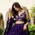Gorgeous Purple Blue Dori & Sequins embroidered Vichitra Silk Indian latest designer wedding wear Lehenga choli